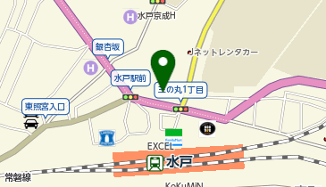 大学受験予備校WAM 水戸駅前校の地図画像