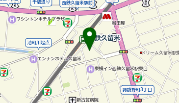 大学受験予備校WAM 西鉄久留米駅前校の地図画像