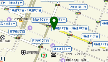 旭川練成会  本校の地図画像