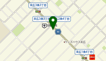 旭川練成会  北本校の地図画像