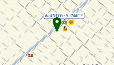 旭川練成会  永山スクールの地図画像