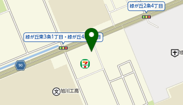 旭川練成会  緑が丘スクールの地図画像