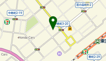 室蘭練成会  本校の地図画像