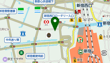 大学受験予備校のトライ 新宿校の地図画像