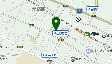 W早稲田ゼミ【ハイスクール】 桐生ハイスクールの地図画像