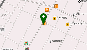 クラ・ゼミ個別学習会 西尾校の地図画像