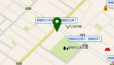 個別指導塾の学習空間 江別野幌教室の地図画像