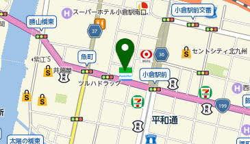 大学受験予備校のトライ 小倉本校の地図画像