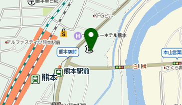 大学受験予備校のトライ 熊本駅前校の地図画像