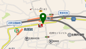 進ゼミ大学受験館 生駒駅前校の地図画像