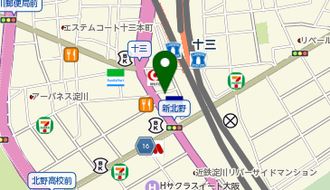 個別学習塾『DOJO』 十三校の地図画像