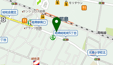 臨海セミナー 小中学部 昭島の地図画像