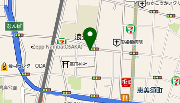 個別指導WAM なんば校の地図画像