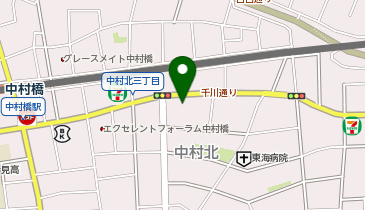 進研ゼミ個別指導コース(ベネッセコーポレーショングループの東京個別・関西個別) 中村橋教室の地図画像