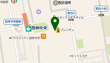 大学受験予備校のトライ 西神中央駅前校の地図画像