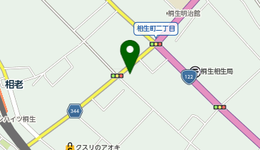 個別指導 学参 桐生校の地図画像