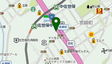 個別指導 学参 佐世保校の地図画像