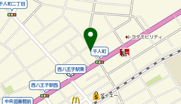 個別指導 学参 西八王子校の地図画像