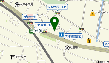 個別指導 学参 膳所校の地図画像