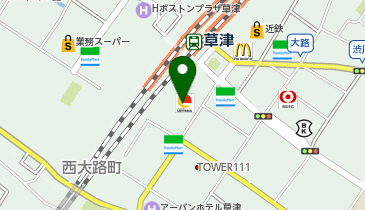 個別指導 学参 草津駅前校の地図画像