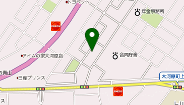 個別指導 学参 大河原校の地図画像