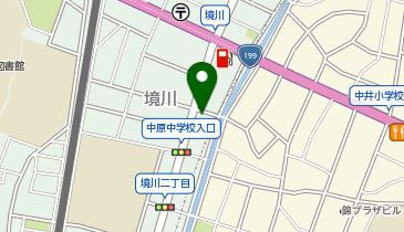 個別指導 学参 中原校の地図画像