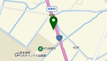 個別指導 学参 八代南校の地図画像