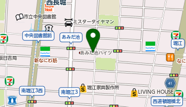 進学ゼミナール 南堀江校の地図画像
