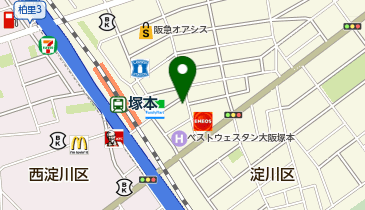 個別指導WAM 塚本駅前校の地図画像
