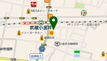 湘南ゼミナール 早慶附属高コース 武蔵小金井駅前校の地図画像