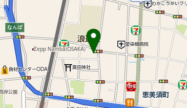 駿台Diverse 大学受験予備校WAM なんば校の地図画像