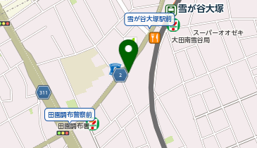 駿台Diverse 大学受験予備校WAM 雪が谷大塚駅前校の地図画像