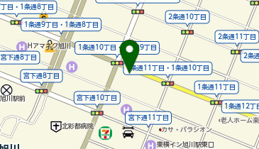 練成会【集団指導】 旭川練成会 本校の地図画像