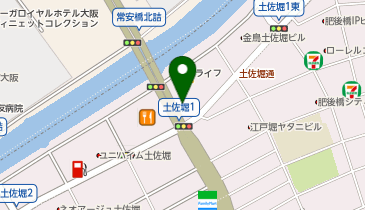 個別戦略指導会 大学受験コース 土佐堀校の地図画像