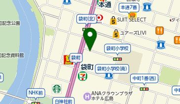 個別戦略指導会 大学受験コース 広島本部校の地図画像