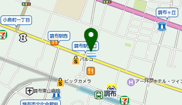 四谷大塚 調布校舎の地図画像
