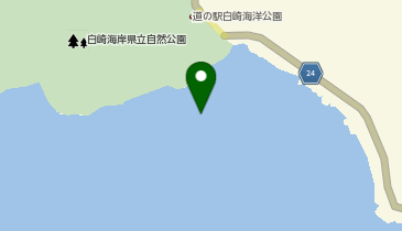 上の大岩(カミノオオセ) 白崎(由良町)エリアの地図画像