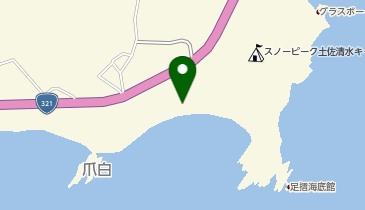 爪白ビーチ 竜串・足摺エリアの地図画像