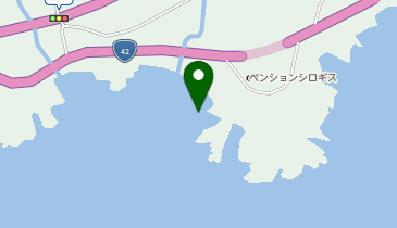 大屋ビーチ 田辺エリアの地図画像