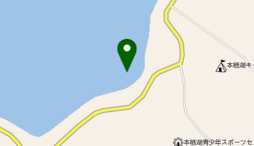 スポーツセンター前 本栖湖エリアの地図画像