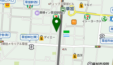 CHARGESPOT(チャージスポット)ミュー 草加店の地図画像