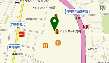 CHARGESPOT(チャージスポット)ファミリーマート イオンモール岡崎/S店の地図画像