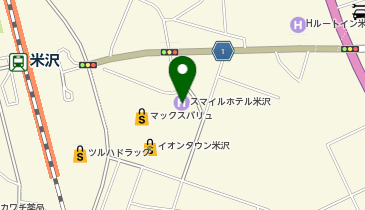 CHARGESPOT(チャージスポット)スマイルホテル 米沢の地図画像