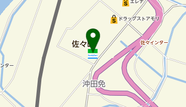 CHARGESPOT(チャージスポット)ファミリーマート 佐々沖田店の地図画像