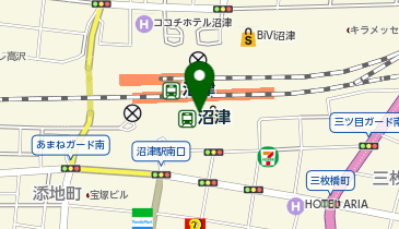 CHARGESPOT(チャージスポット)東海道本線 沼津駅 南口改札内の地図画像