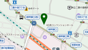 CHARGESPOT(チャージスポット)ローソン 広島テレビ店の地図画像