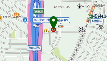 CHARGESPOT(チャージスポット)ガスト 松井山手の地図画像
