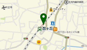 CHARGESPOT(チャージスポット)セブン-イレブン ハートインJR忍ヶ丘駅改札口店の地図画像