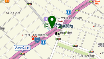 CHARGESPOT(チャージスポット)セブン-イレブン 神鉄新開地駅店の地図画像