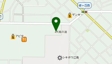 CHARGESPOT(チャージスポット)松竹温泉 天風の湯の地図画像